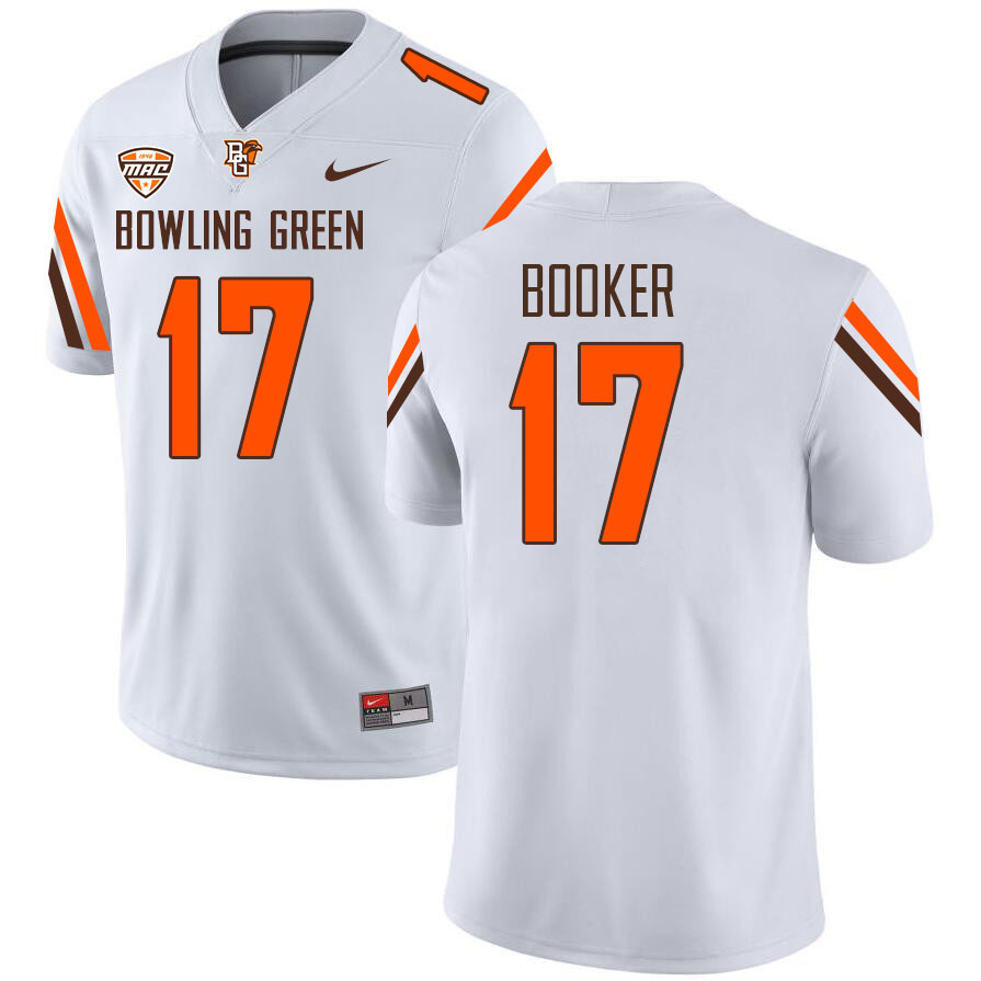 Bowling Green Falcons #17 Bam Booker College Football Jerseys Stitched Sale-White